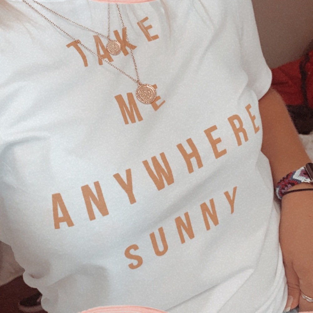NWT !!Take me anywhere sunny Tee